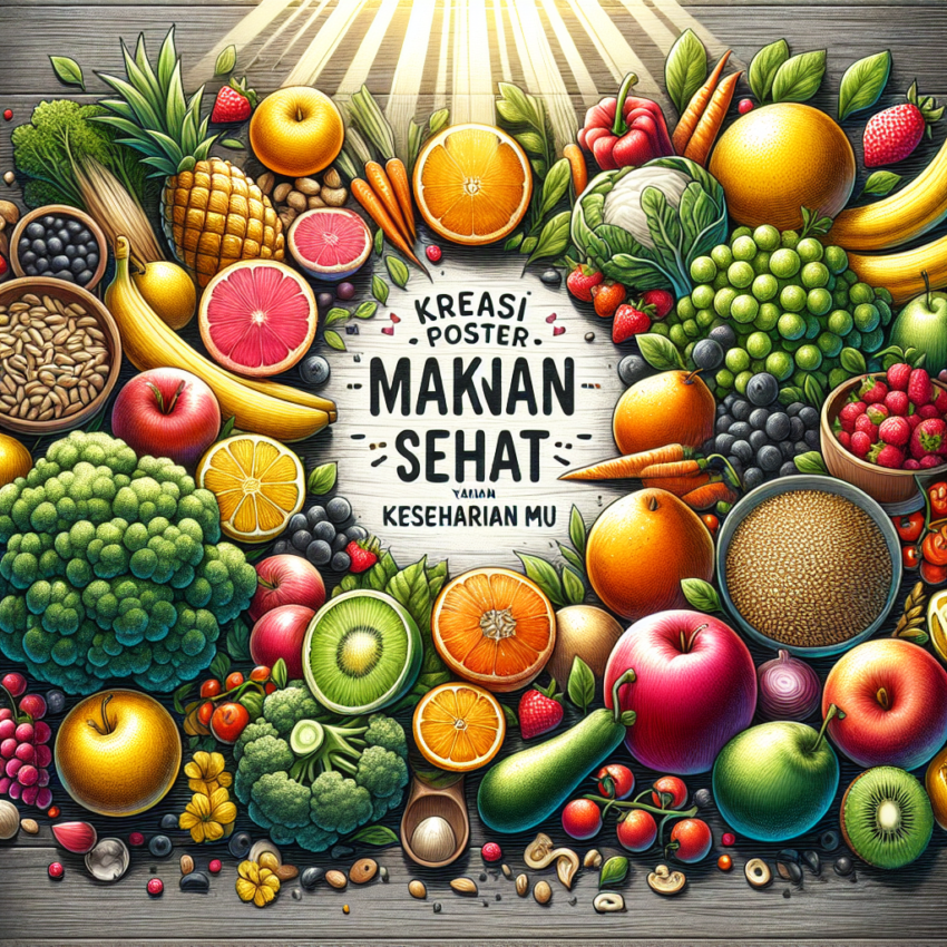 Kreasi Poster Makanan Sehat yang Menginspirasi Keseharianmu